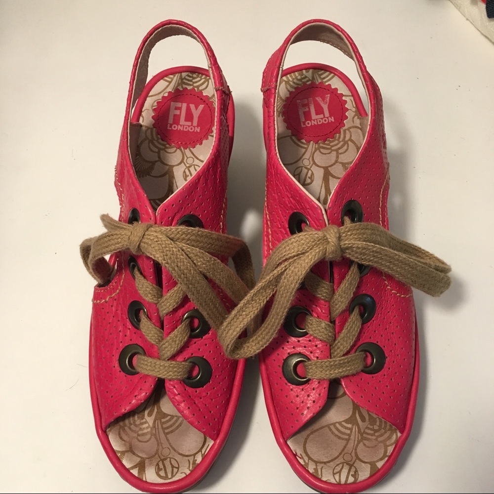 Fly London Wedge Sandals Size 9